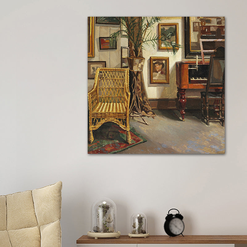 Light Color Still-Life Canvas Art Impressionism Textured Wall Decor for Living Room Clearhalo 'Arts' 'Canvas Art' 1727303