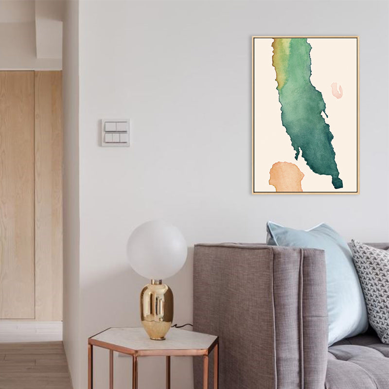 Nordic Abstract Pattern Wall Decor Canvas Textured Soft Color Painting for Guest Room Clearhalo 'Arts' 'Canvas Art' 1727434