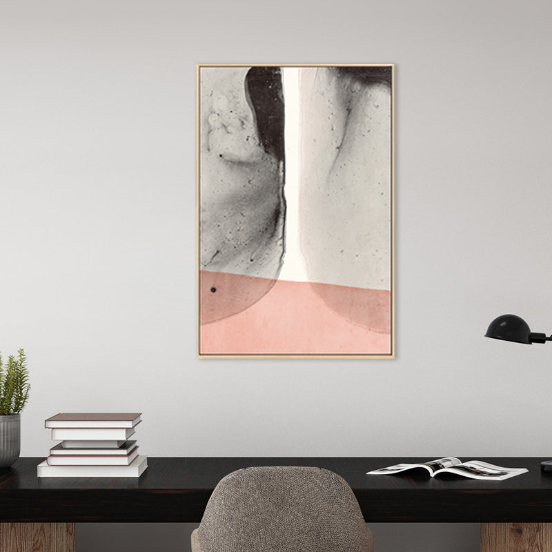 Nordic Abstract Pattern Wall Decor Canvas Textured Soft Color Painting for Guest Room Clearhalo 'Arts' 'Canvas Art' 1727444