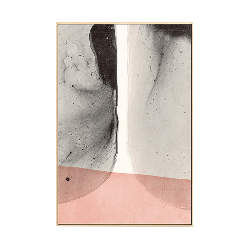 Nordic Abstract Pattern Wall Decor Canvas Textured Soft Color Painting for Guest Room Clearhalo 'Arts' 'Canvas Art' 1727445