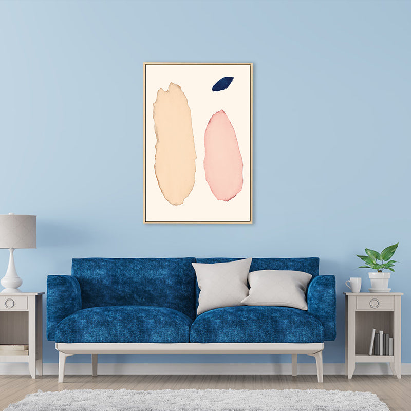 Nordic Abstract Pattern Wall Decor Canvas Textured Soft Color Painting for Guest Room Clearhalo 'Arts' 'Canvas Art' 1727447