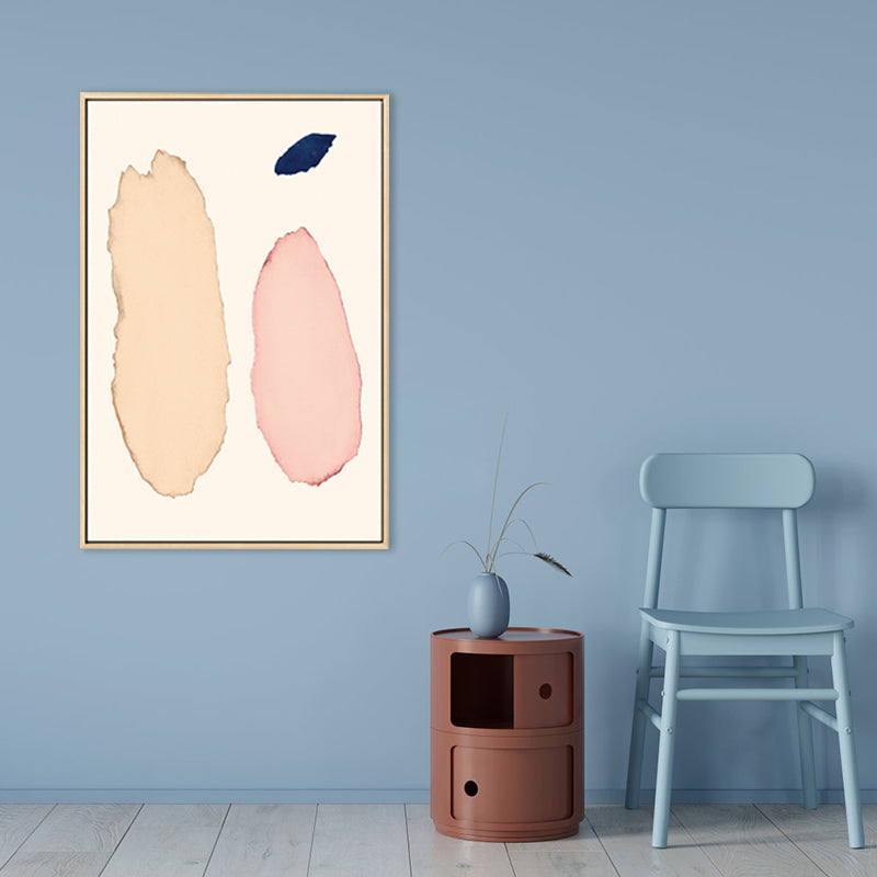 Nordic Abstract Pattern Wall Decor Canvas Textured Soft Color Painting for Guest Room Clearhalo 'Arts' 'Canvas Art' 1727448