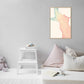 Nordic Abstract Pattern Wall Decor Canvas Textured Soft Color Painting for Guest Room Pink Clearhalo 'Arts' 'Canvas Art' 1727450
