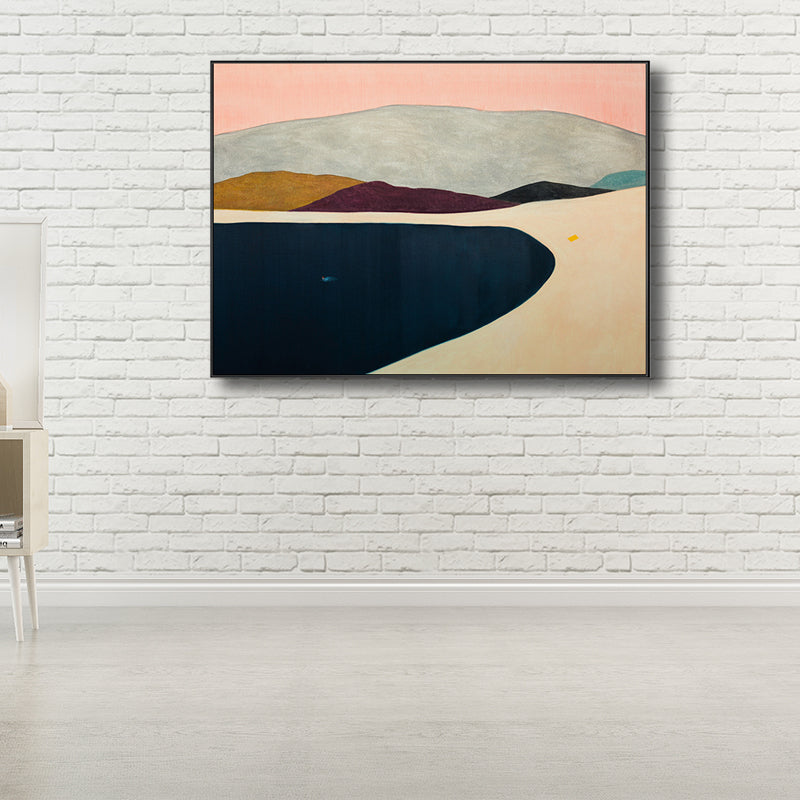 Hills Scene Wall Decor Contemporary Style Textured Living Room Canvas, Multiple Sizes Clearhalo 'Art Gallery' 'Canvas Art' 'Contemporary Art Gallery' 'Modern' Arts' 1727516