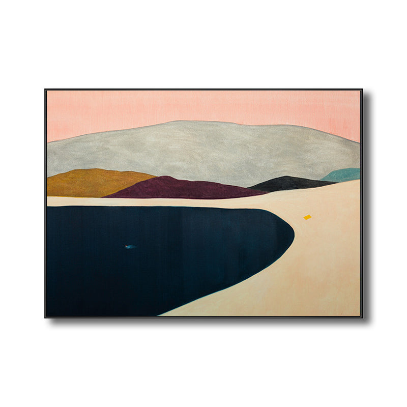 Hills Scene Wall Decor Contemporary Style Textured Living Room Canvas, Multiple Sizes Clearhalo 'Art Gallery' 'Canvas Art' 'Contemporary Art Gallery' 'Modern' Arts' 1727518