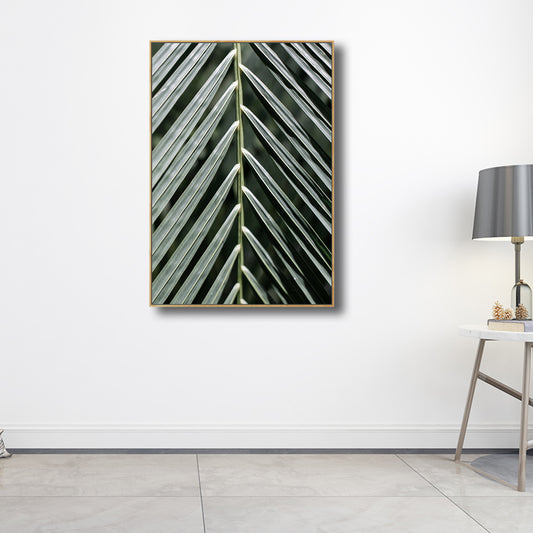 Canvas Textured Art Contemporary Style Botanical Leaves Wall Decor, Multiple Sizes Green Clearhalo 'Art Gallery' 'Canvas Art' 'Contemporary Art Gallery' 'Modern' Arts' 1727519