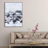 Canvas Textured Painting Modern Style Abstract Pattern Wall Art Decor, Multiple Sizes Grey Design 3 Clearhalo 'Art Gallery' 'Canvas Art' 'Contemporary Art Gallery' 'Modern' Arts' 1727613