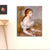 Impressionismus sitzende Maiden -Kunst -Leinwand rosa Ölmalerei Wanddekoration, mehrere Größen