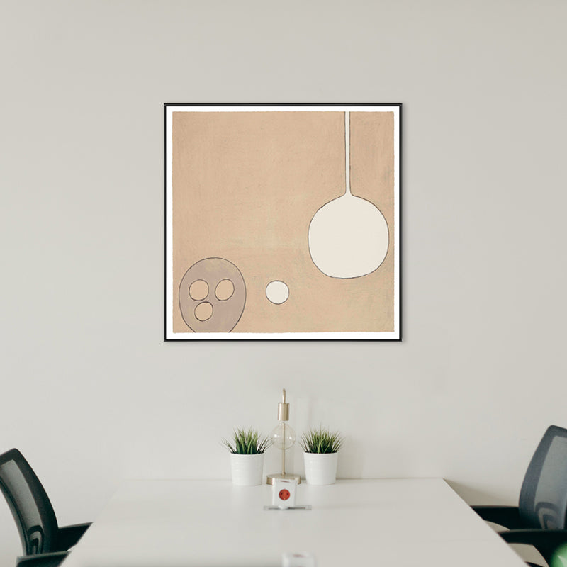 Nordic Style Dinnerware Painting Pastel Color Textured Wall Art Decor for Playroom Clearhalo 'Arts' 'Canvas Art' 1727679