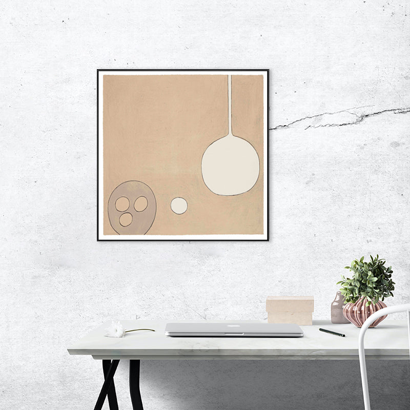 Nordic Style Dinnerware Painting Pastel Color Textured Wall Art Decor for Playroom Clearhalo 'Arts' 'Canvas Art' 1727680