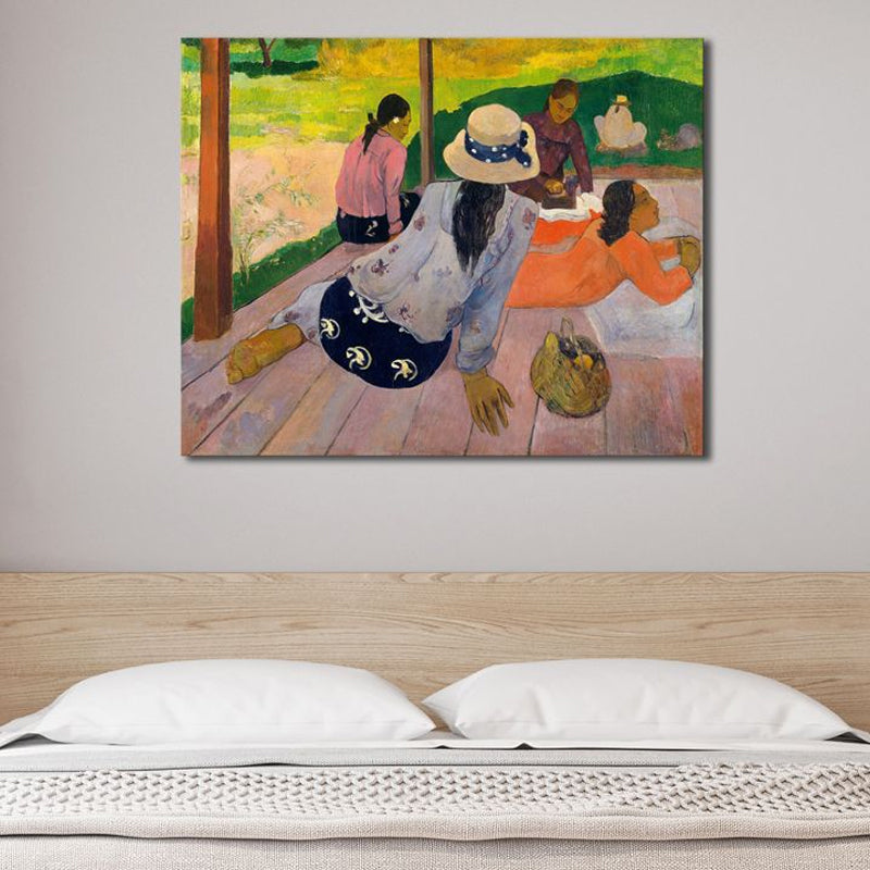 Orange Abstract Expressionism Art Print Girls Canvas para baño, múltiples tamaños