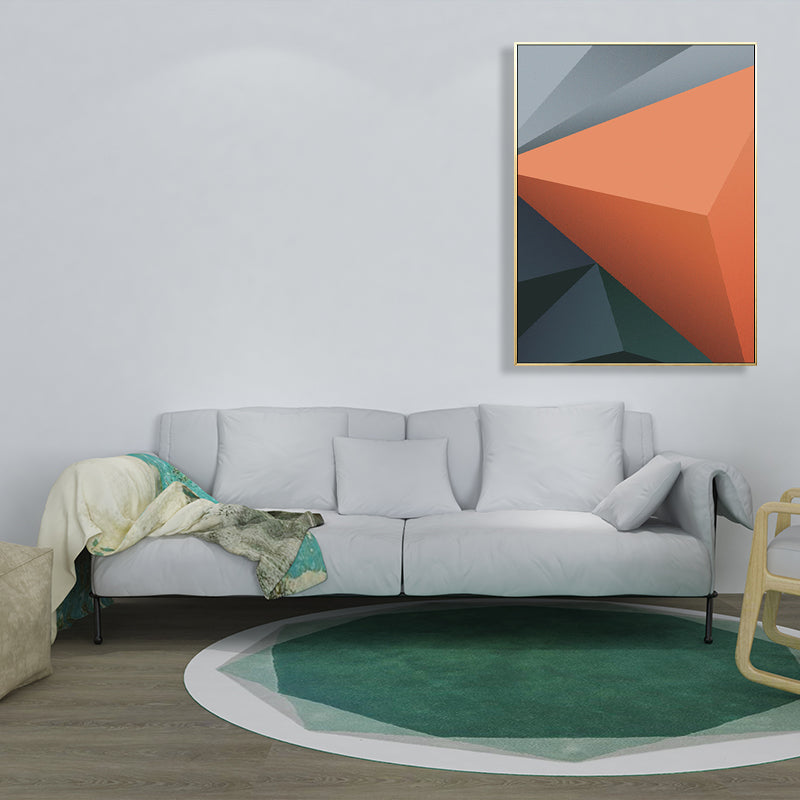 Soft Color Diamond Pattern Art Multi-Piece Canvas for Bedroom, Multiple Sizes Options Orange Clearhalo 'Art Gallery' 'Canvas Art' 'Contemporary Art Gallery' 'Modern' Arts' 1727740