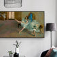 Impressionism Ballet Girls Art Canvas Soft Color Dancing Wall Decor, Multiple Sizes Blue Clearhalo 'Arts' 'Canvas Art' 1727885