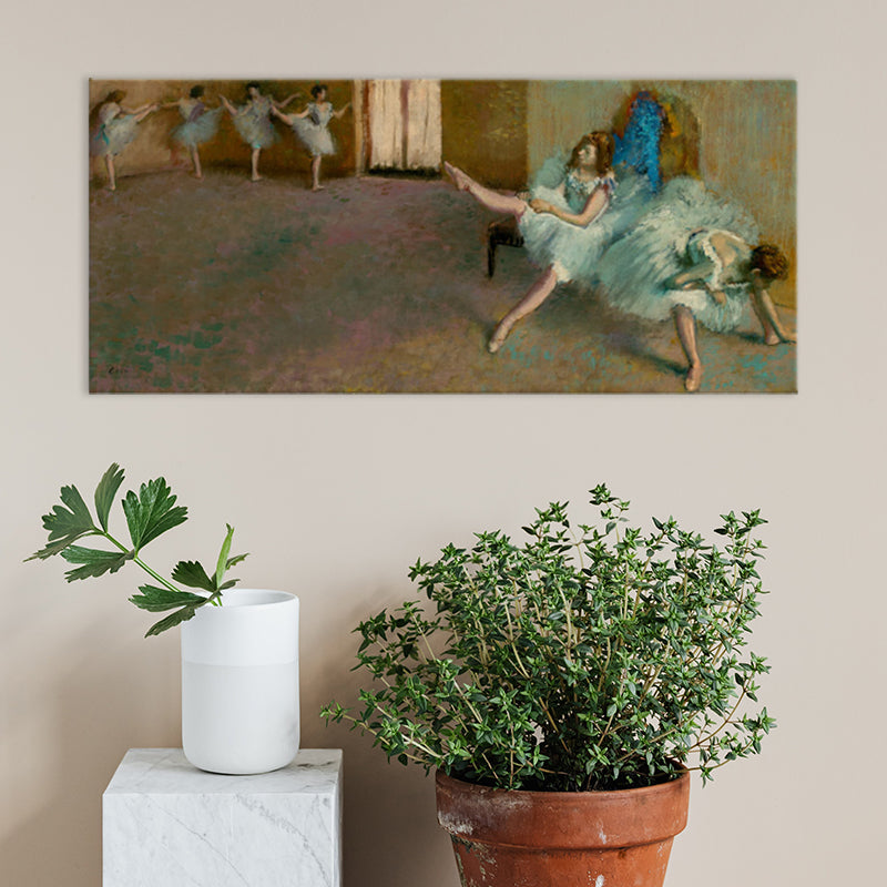 Impressionism Ballet Girls Art Canvas Soft Color Dancing Wall Decor, Multiple Sizes Clearhalo 'Arts' 'Canvas Art' 1727887