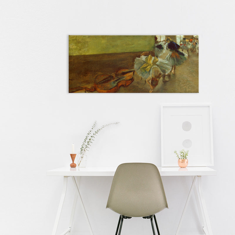 Impressionism Ballet Girls Art Canvas Soft Color Dancing Wall Decor, Multiple Sizes Clearhalo 'Arts' 'Canvas Art' 1727890