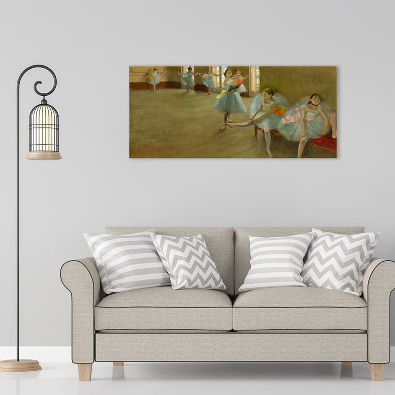 Impressionism Ballet Girls Art Canvas Soft Color Dancing Wall Decor, Multiple Sizes Clearhalo 'Arts' 'Canvas Art' 1727895