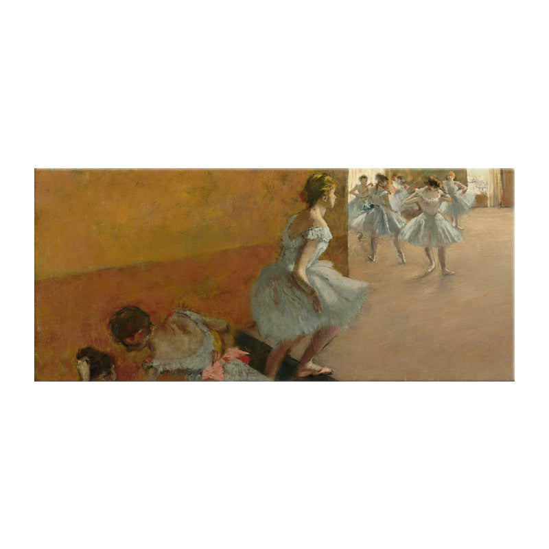 Impressionism Ballet Girls Art Canvas Soft Color Dancing Wall Decor, Multiple Sizes Clearhalo 'Arts' 'Canvas Art' 1727900