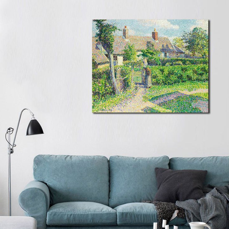 Natural Landscape Painting Soft Color Canvas Wall Art Print Textured, Multiple Sizes Clearhalo 'Arts' 'Canvas Art' 1727934