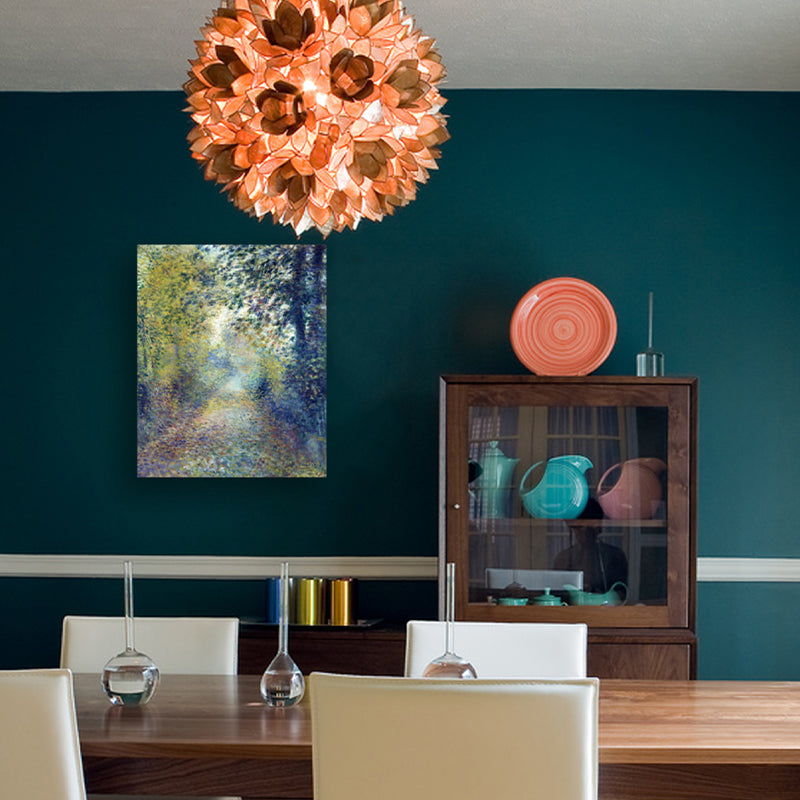 Oil Painting French Country Canvas Forest Trail in Green, Multiple Sizes Available Clearhalo 'Arts' 'Canvas Art' 1727956