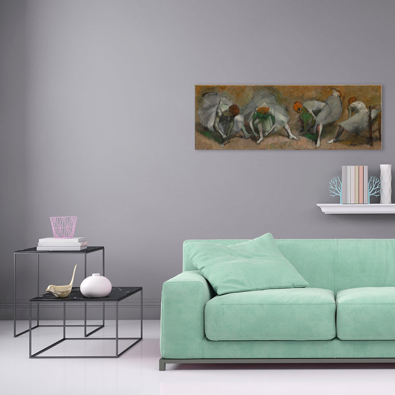 Ballet Girls Oil Painting Art Impressionism Style Canvas Wall Print, Multiple Sizes Clearhalo 'Arts' 'Canvas Art' 1727998