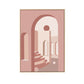 Nordic Style Teenagers Painting Building in Light Color Wall Decor, Multiple Sizes Clearhalo 'Arts' 'Canvas Art' 1728006