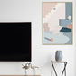 Nordic Style Teenagers Painting Building in Light Color Wall Decor, Multiple Sizes Blue Clearhalo 'Arts' 'Canvas Art' 1728011