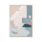 Nordic Style Teenagers Painting Building in Light Color Wall Decor, Multiple Sizes Clearhalo 'Arts' 'Canvas Art' 1728014