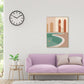 Nordic Style Teenagers Painting Building in Light Color Wall Decor, Multiple Sizes Clearhalo 'Arts' 'Canvas Art' 1728020