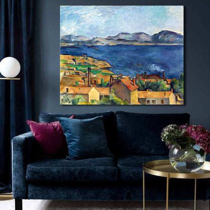 Soft Color Countryside Scene Canvas Textured Wall Art Decor for Bedroom, Multiple Sizes Blue Clearhalo 'Arts' 'Canvas Art' 1728036