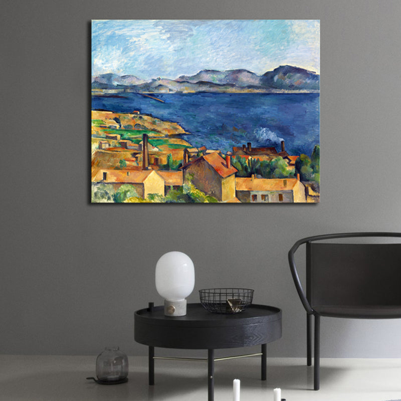 Soft Color Countryside Scene Canvas Textured Wall Art Decor for Bedroom, Multiple Sizes Clearhalo 'Arts' 'Canvas Art' 1728037