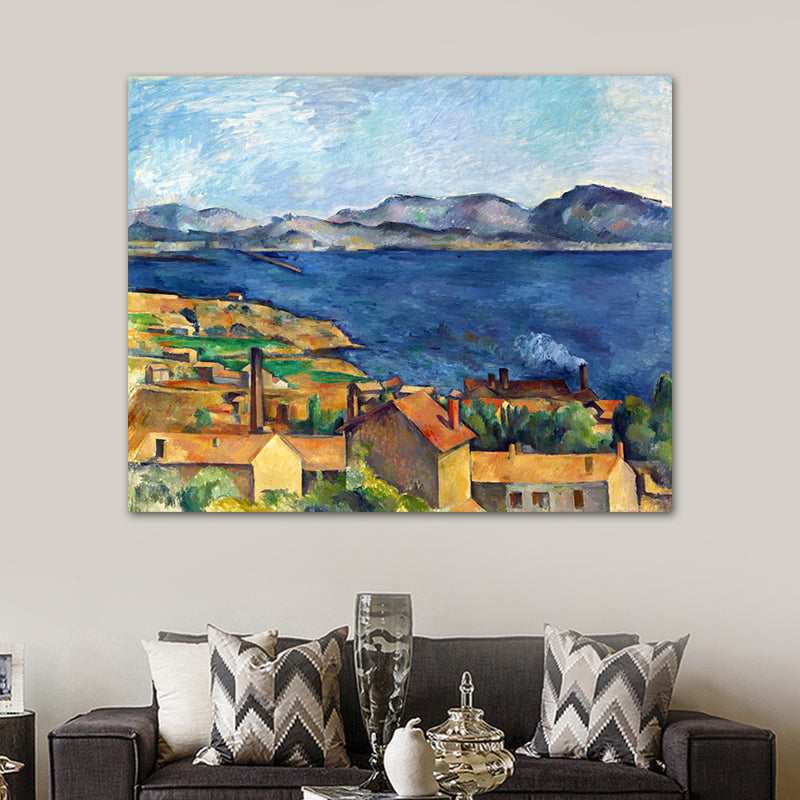 Soft Color Countryside Scene Canvas Textured Wall Art Decor for Bedroom, Multiple Sizes Clearhalo 'Arts' 'Canvas Art' 1728038