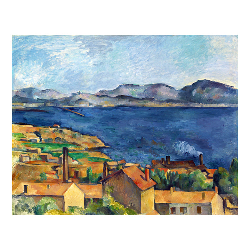 Soft Color Countryside Scene Canvas Textured Wall Art Decor for Bedroom, Multiple Sizes Clearhalo 'Arts' 'Canvas Art' 1728039