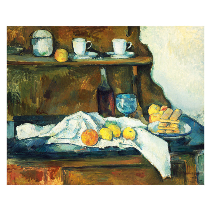 Pastel Color Scattering Fruits Painting Textured Art Print for Bedroom, Multiple Sizes Clearhalo 'Arts' 'Canvas Art' 1728057