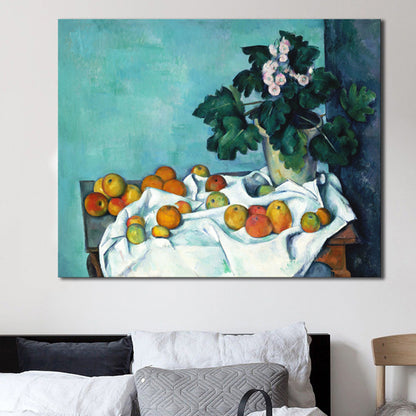 Pastel Color Scattering Fruits Painting Textured Art Print for Bedroom, Multiple Sizes Green Clearhalo 'Arts' 'Canvas Art' 1728062