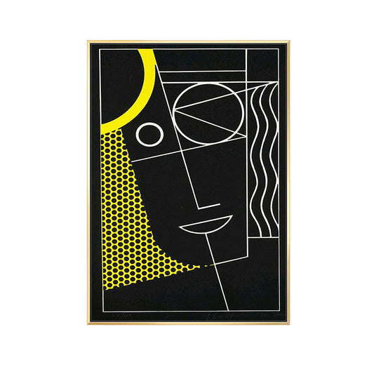 Black Abstract Wall Decor Illustration Scandinavian Style Textured Canvas for Playroom Clearhalo 'Arts' 'Canvas Art' 1728109