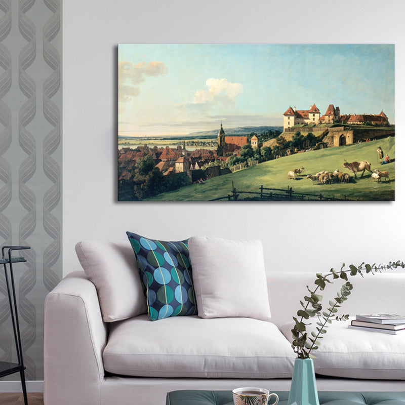 Cityscape Oil Painting Art Print Impressionism Style Canvas Wall Decor, Multiple Sizes - Clearhalo - 'Arts' - 'Canvas Art' - 1728146