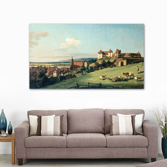 Cityscape Oil Painting Art Print Impressionism Style Canvas Wall Decor, Multiple Sizes - Clearhalo - 'Arts' - 'Canvas Art' - 1728147