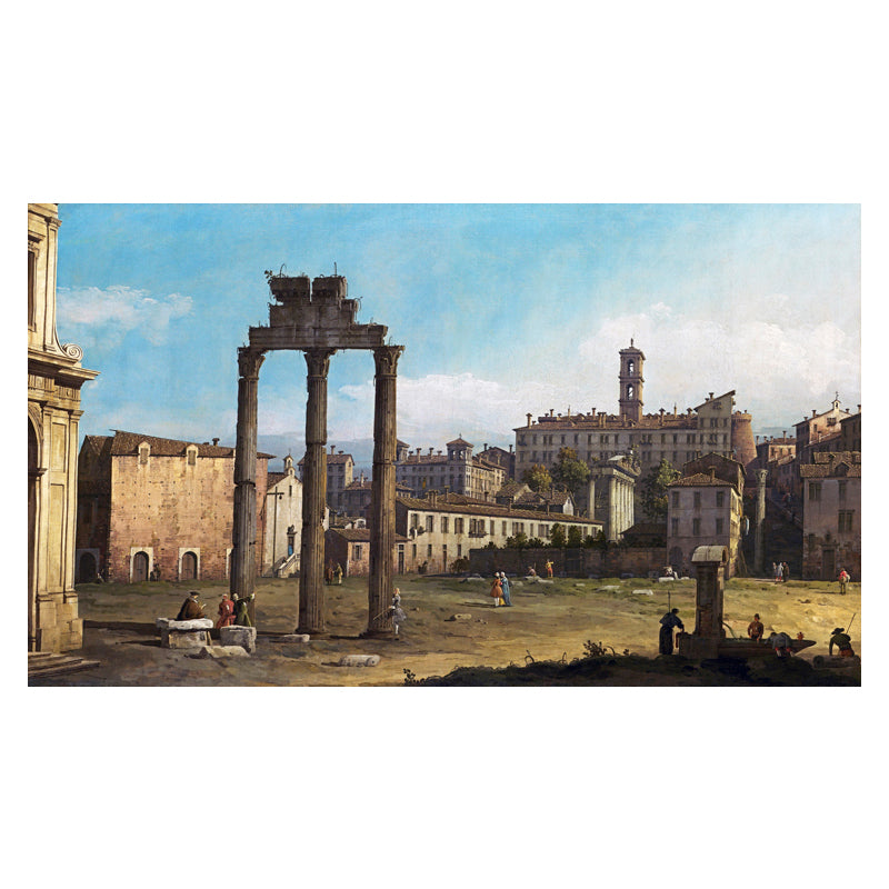 Cityscape Oil Painting Art Print Impressionism Style Canvas Wall Decor, Multiple Sizes Clearhalo 'Arts' 'Canvas Art' 1728154