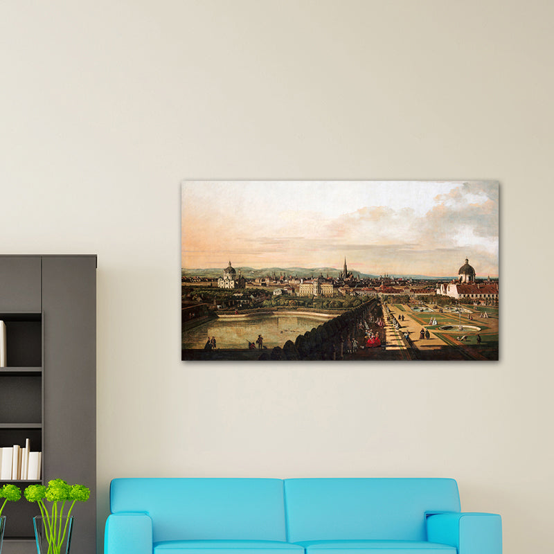 Cityscape Oil Painting Art Print Impressionism Style Canvas Wall Decor, Multiple Sizes - Clearhalo - 'Arts' - 'Canvas Art' - 1728156