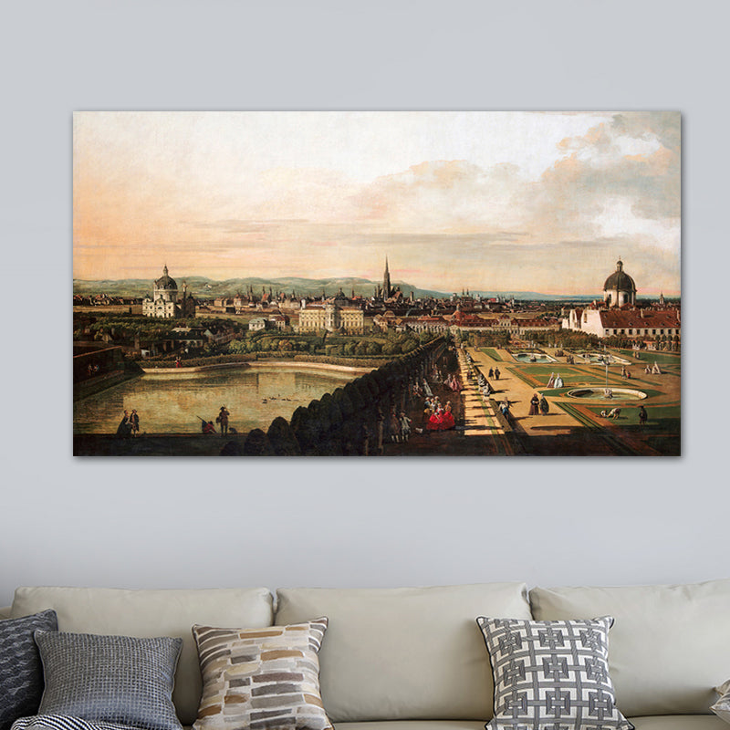 Cityscape Oil Painting Art Print Impressionism Style Canvas Wall Decor, Multiple Sizes - Clearhalo - 'Arts' - 'Canvas Art' - 1728157