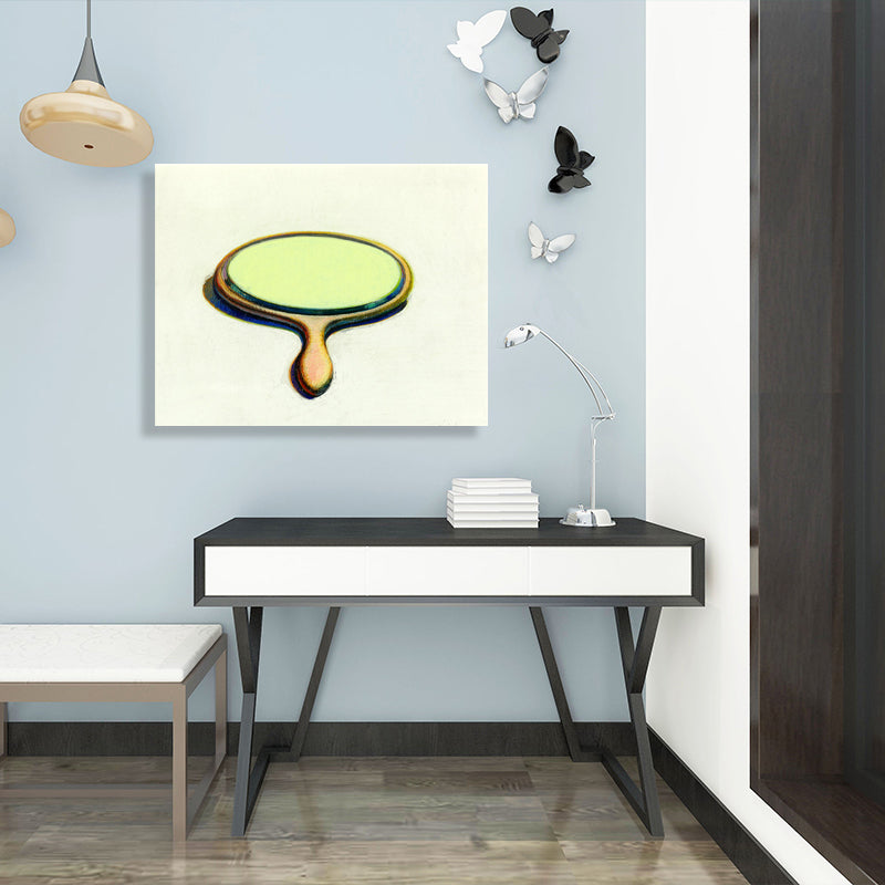 Nordic Style Mirror Painting Girls Bedroom Wall Art Decor in Yellow, Multiple Sizes Clearhalo 'Arts' 'Canvas Art' 1728172