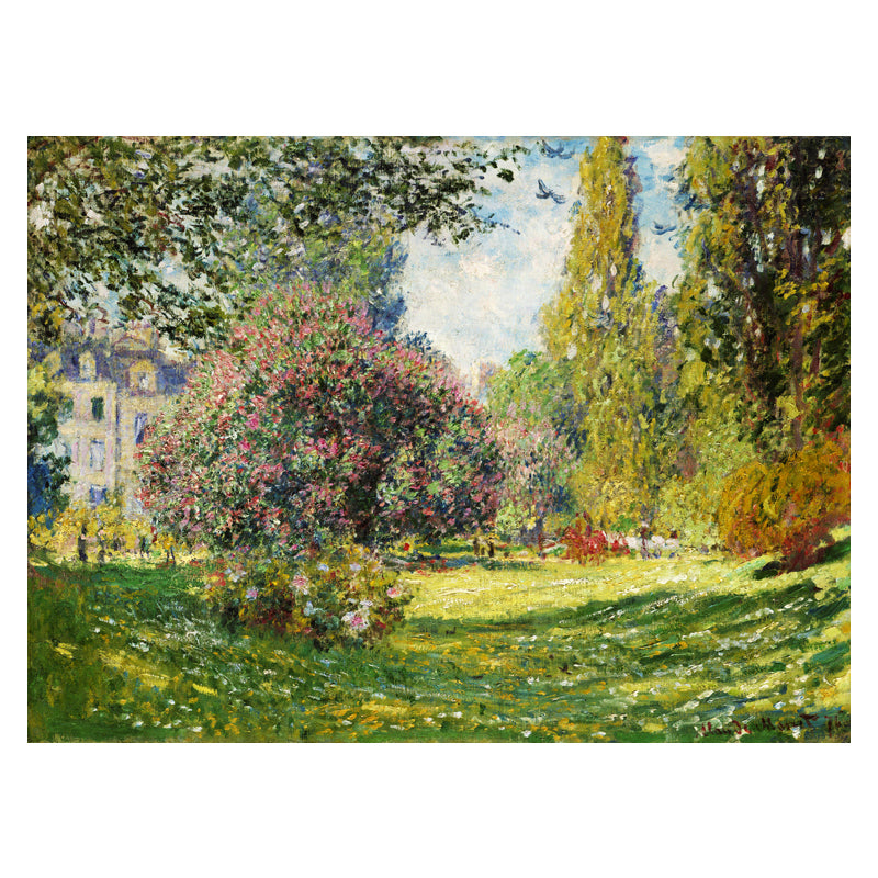 Botanic Garden Wall Decor Impressionism Textured Bedroom Canvas, Multiple Size Options Clearhalo 'Arts' 'Canvas Art' 1728359