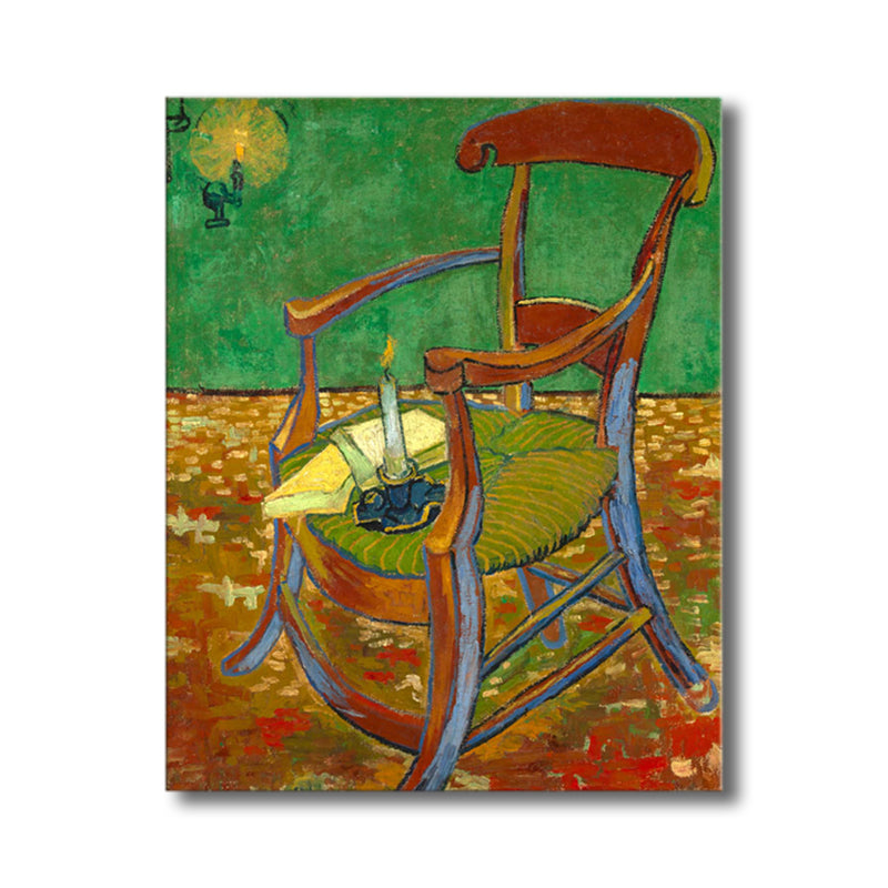 Impressionism Chair Wall Decor in Pastel Color Textured Painting for Living Room Clearhalo 'Arts' 'Canvas Art' 1728418