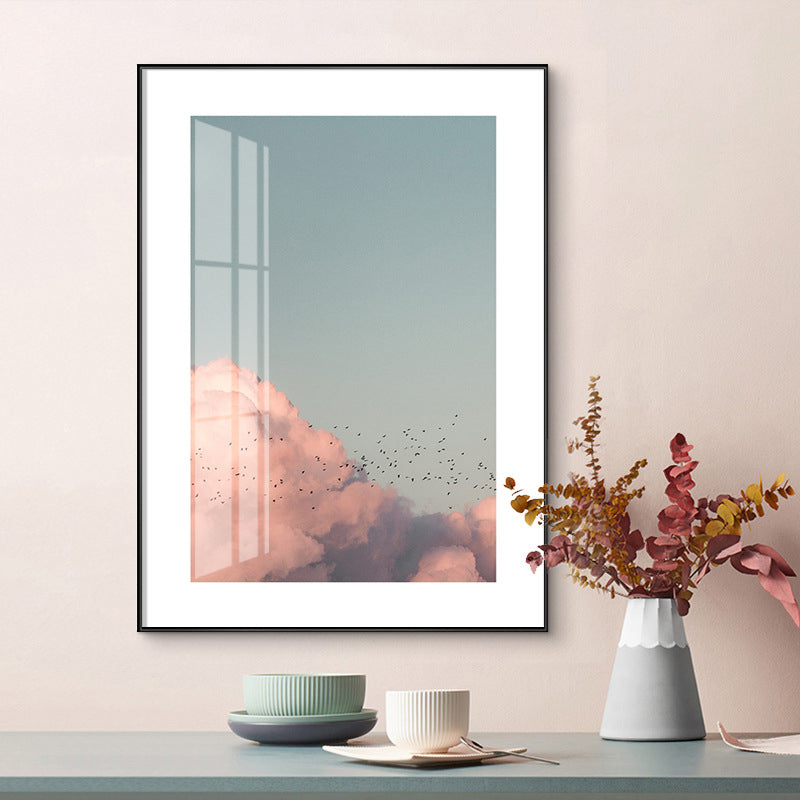 Light Color Natural Landscape Canvas Modern Textured Wall Art Print for Living Room Blue Clearhalo 'Art Gallery' 'Canvas Art' 'Contemporary Art Gallery' 'Modern' Arts' 1728544