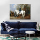 Figure Riding View Canvas for Bathroom Oil Painting Wall Art Print, Multiple Sizes Clearhalo 'Arts' 'Canvas Art' 1728562
