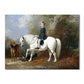Figure Riding View Canvas for Bathroom Oil Painting Wall Art Print, Multiple Sizes Clearhalo 'Arts' 'Canvas Art' 1728564