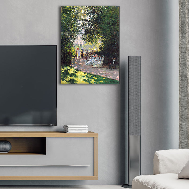 Figure Outing Scene Wall Decor for Bathroom Oil Painting Canvas Art Print, Multiple Sizes Clearhalo 'Arts' 'Canvas Art' 1728568