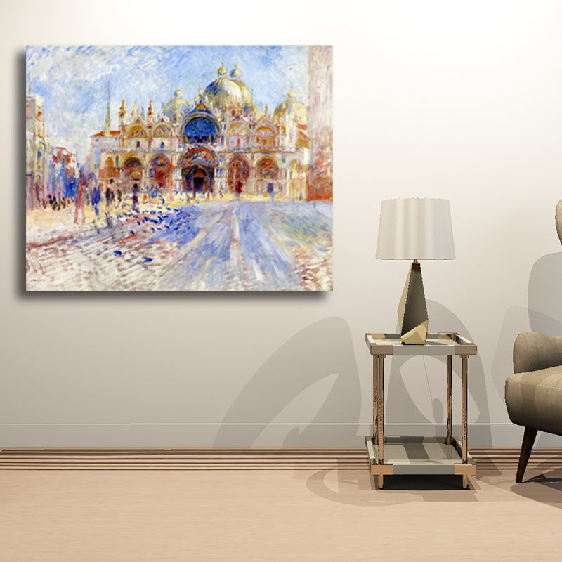 Impressionismus Wahrzeichen Leinwand Gästezimmer Wandkunstdruck in lila, mehrere Größen