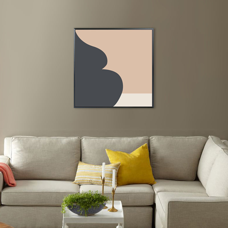 Illustration Abstract Pattern Art Nordic Style Canvas Textured Wall Print in Orange Orange Design 1 Clearhalo 'Arts' 'Canvas Art' 1728628