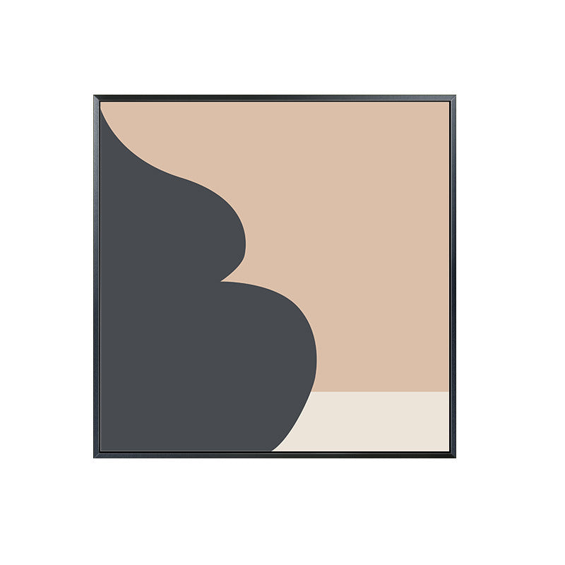 Illustration Abstract Pattern Art Nordic Style Canvas Textured Wall Print in Orange Clearhalo 'Arts' 'Canvas Art' 1728630